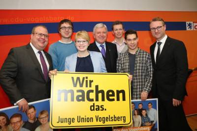 Bouffier in Homberg - Die Junge Union Vogelsberg mit Volker Bouffier